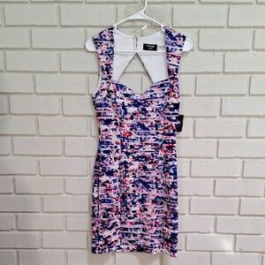 Guess Multicolor Sleeveless Cocktail/Formal Mini Dress. Size 4 NWT